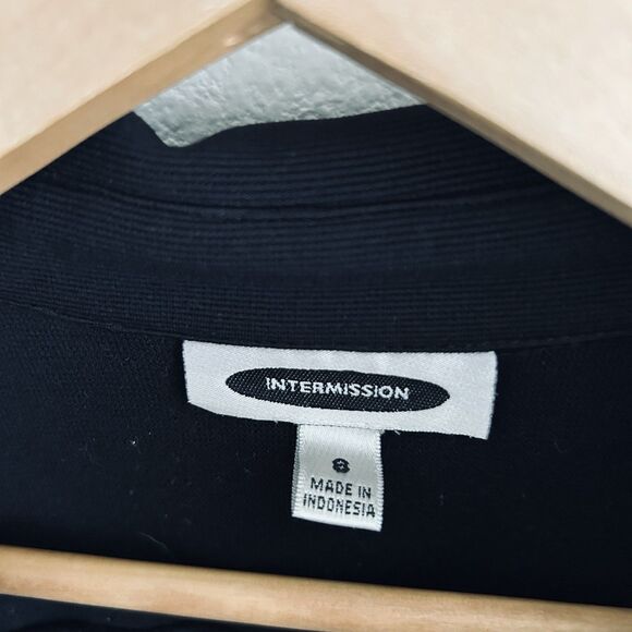 VTG Y2K Ruched Bodycon Dress Sz 8 Black Stretch Silver Button CorporateGoth Punk - Picture 3 of 12